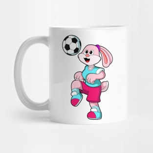 Rabbit at Sports with Soccer Mug